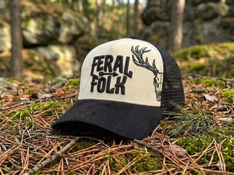 Drop 002: Skull "Stag" Trucker - Tundra Stone